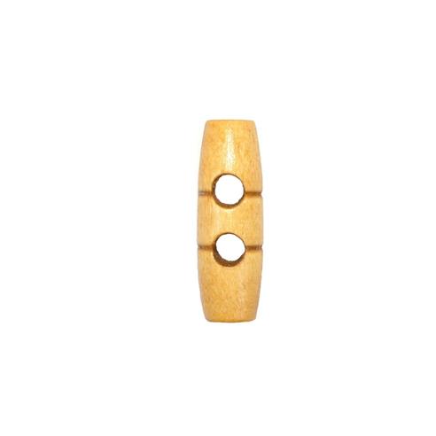 Botón de trenca en madera marrón claro 3cm