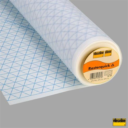 Entretela para patchwork con entramado 90cm. Blanco