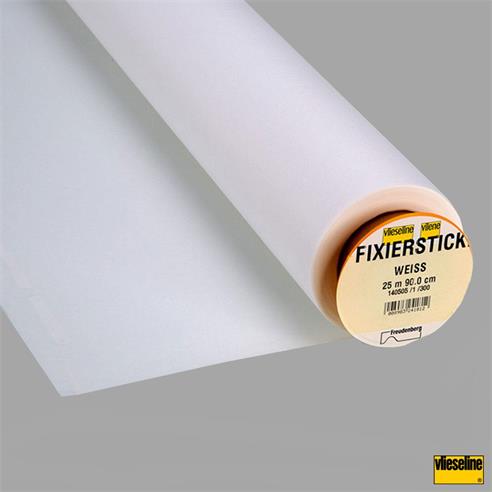 Entretela termoadhesiva para bordados 90cm. Blanco