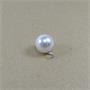 Botón de perla en bola blanco 11mm