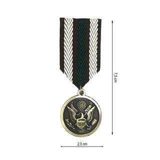 Broche de medalla militar escudo. 2,5cm x 7,5cm