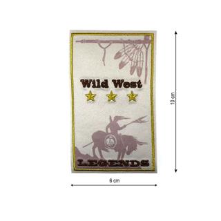 Parche termoadhesivo 60x100mm bordado Wild West