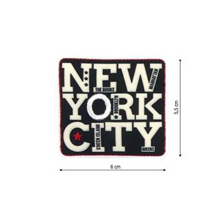 Parche termoadhesivo 60x55mm bordado New York City