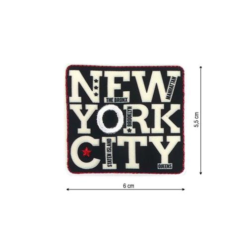 Parche termoadhesivo 60x55mm bordado New York City