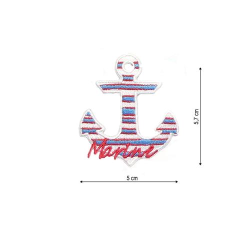 Parche termoadhesivo 50x57mm bordado Ancla