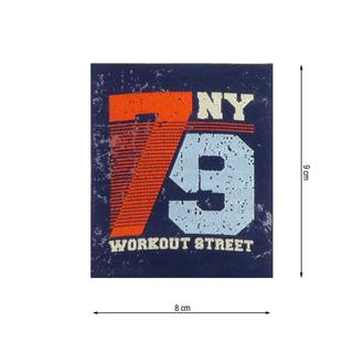 Parche termo tejido 79 NY workout 8x9cm