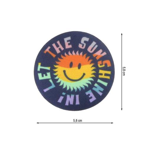 Parche termo Let the sunshine in 5,8cm