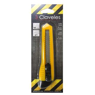 Cúter clásico de nylón 15cm. 3 claveles