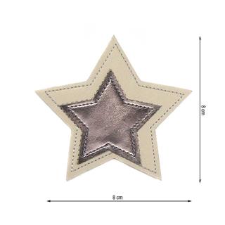 Parche termo estrella bicolor 8cm