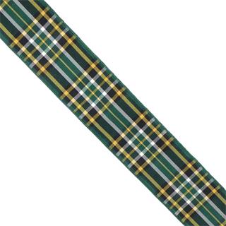 Cinta de cuadro escocés verde. 2,5cm y 4cm