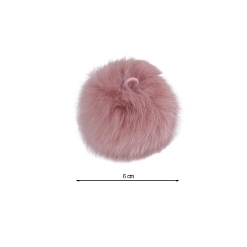 Pompón de pelo de conejo 4-6cm. Varios colores