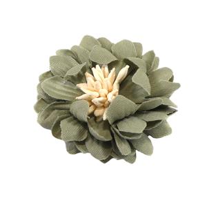 Flor de tela con semillas 4cm. Varios colores