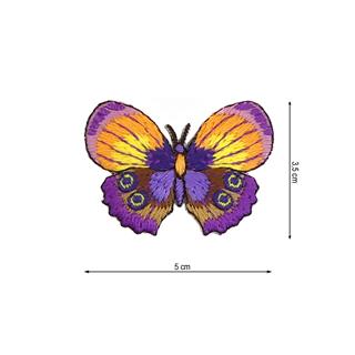 Parche termo Mariposa malva 5x2,5cm