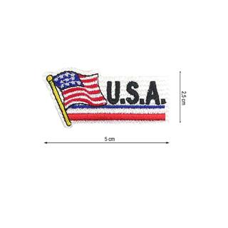 Parche termo 50x25mm bordado Bandera USA