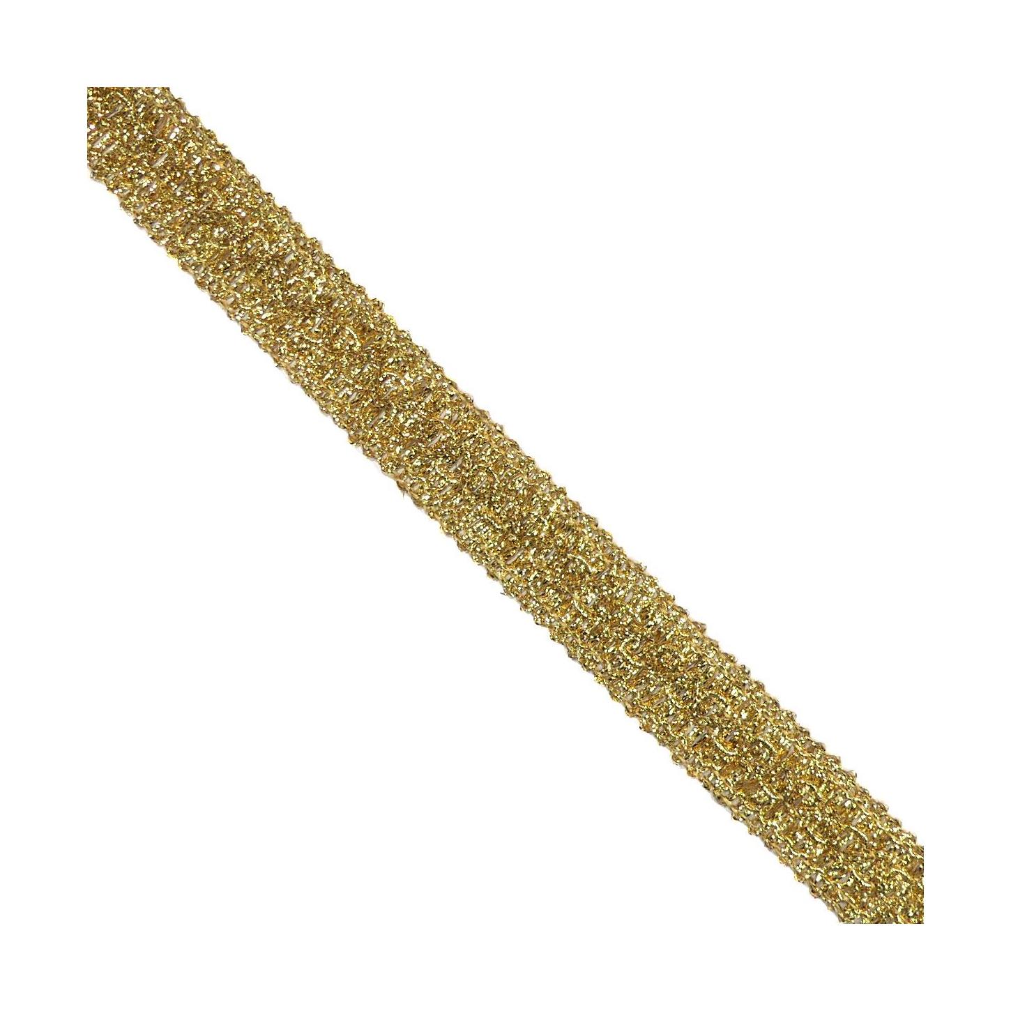 Pasamanería ondulada dorada, 19 mm (cajón pasamanerías A)