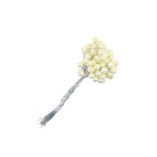 Ramo de flores de perlas redondas. 10cm longitud