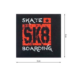 Parche termoadhesivo 60x60mm tejido Skate SK8