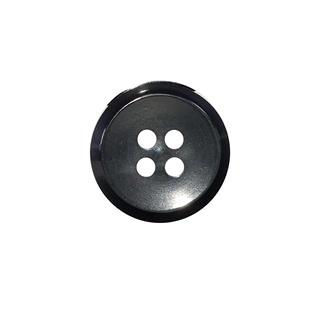 Botón negro clásico 4 agujeros 15mm