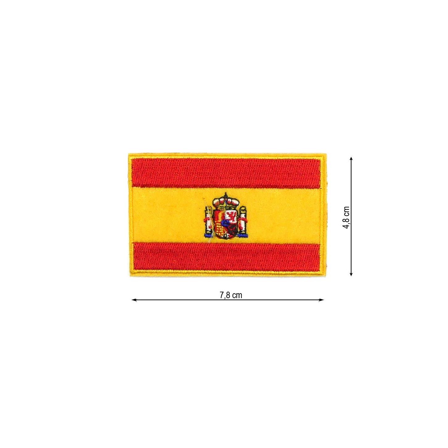Parche bandera España con escudo 8 cm