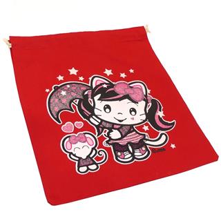 Bolsa para merienda Kitty en rojo