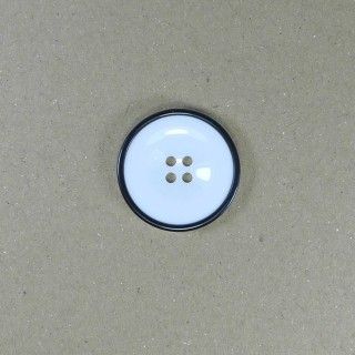 Botón blanco y negro 4 agujeros. Varios tamaños
