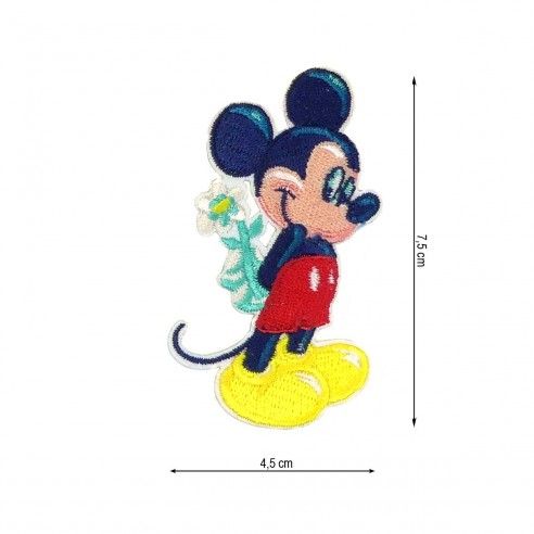 Parche termo Mickey con flores