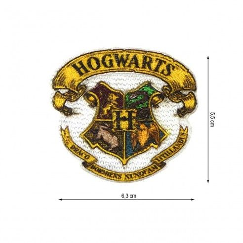 Parche termo escudo Hogwarts 63x55mm