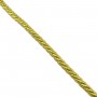Cordón trenzado dorado de 6mm