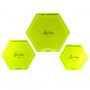 Set plantillas patchwork hexagonales. Grandes