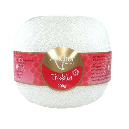 Ovillo para crochet 200gr Tridalia. Varios grosores y colores