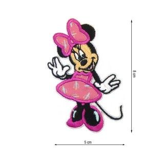 Parche termo Minnie vestido rosa