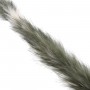 Cordón de pelo de conejo verde y marfil. 2cm