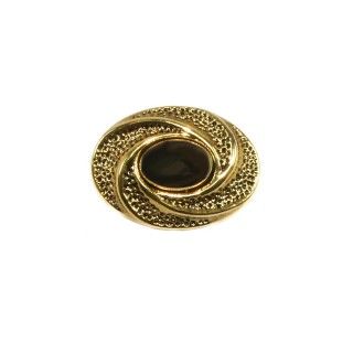 Botón de imitación metal ovalado oro viejo. Varios tamaños