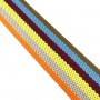 Cinta de mochila a rayas multicolor 3,8cm