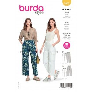 Patrón para pantalón mujer tipo cargo 5902