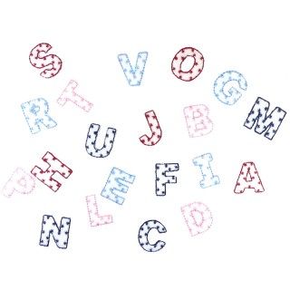 Letras termoadhesivas pintas 2cm. Varios colores