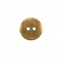 Botón madera 2 agujeros borde dorado 15mm