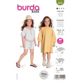 Patrón para conjunto verano niña 3-8 años 9242