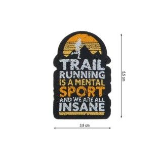 Parche termo Running mental sport 38x55mm