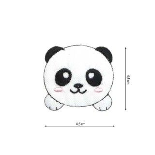 Parche termo bordado oso panda 45x45mm