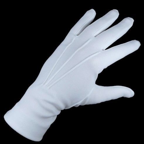 Guantes de gala en algodón blanco. Varias tallas