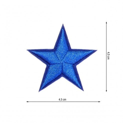 Parche termoadhesivo estrella 4,5cm. Múltiples colores