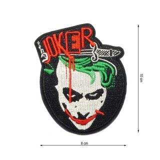 Parche termo bordado Joker escudo 8x10cm