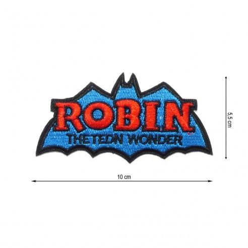 Parche termo bordado Robin escudo