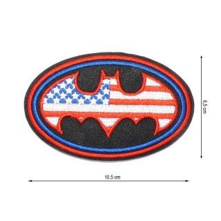 Parche termo bordado escudo Batman bandera americana