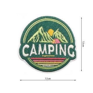Parche termo bordado Camping 75mm