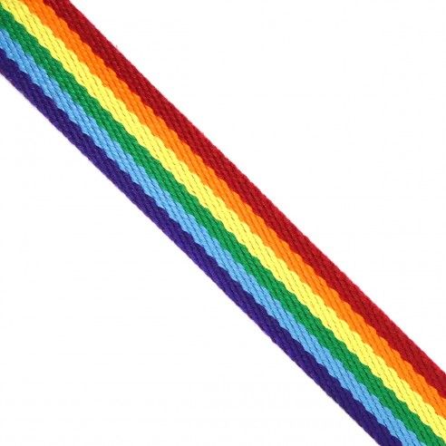 Cinta de mochila a rayas arco iris 3cm
