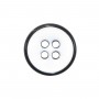 Botón grueso negro y blanco 4 agujeros. Varios tamaños