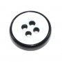 Botón grueso negro y blanco 4 agujeros. Varios tamaños