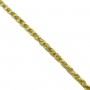 Cordón trenzado de hilos dorados 6mm